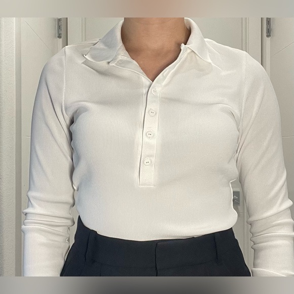 All Saints White Button Down Shirt - Picture 1 of 8